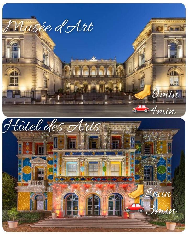 ツーロンChambre D'Hotes Sde, Wc Prive Climatise Dans Loft 80M2 Espace Commun Avec Les Habitants Salon Et Cuisineアパートメント エクステリア 写真